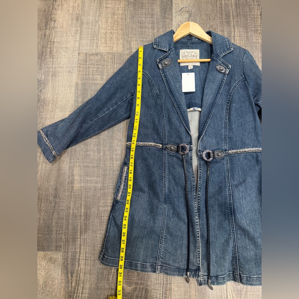 Brighton Blue Denim Jacket with Silver Accents - Picture 17 of 17
